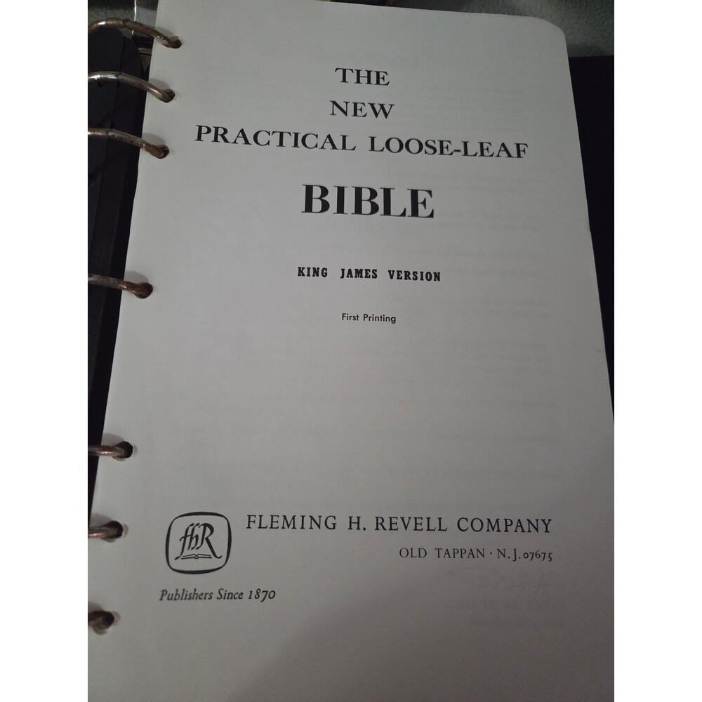 The Practical Loose-Leaf Bible King James Version 1st Edition Fleming H Revell - Picture 4 of 5